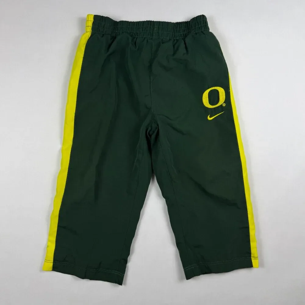 Nike Youth Oregon Ducks Sweatpants Green Yellow Size 18M
